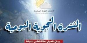 تغيرات مفاجئة في حالة الطقس اليوم الجمعة 4 أكتوبر 2024.. الأرصاد تحذر