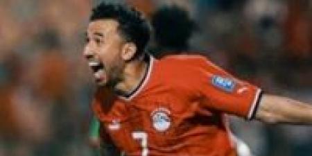 هدف أول محمود تريزيجيه يتقدم لمنتخب مصر أمام موريتانيا