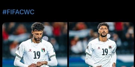 حساب كأس العالم يحتفى بنجم الأهلي وسام أبو على هداف منتخب فلسطين