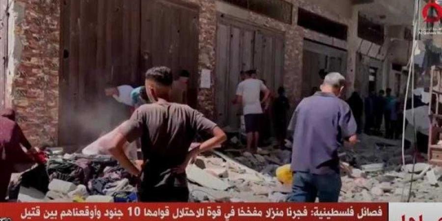 فصائل فلسطينية: فجرنا منزلا مفخخا في قوة للاحتلال قوامها 10 جنود غرب مخيم جباليا