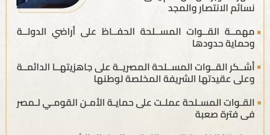 الحوار الوطنى يستعرض كلمة الرئيس السيسى خلال تفتيش حرب الفرقة السادسة