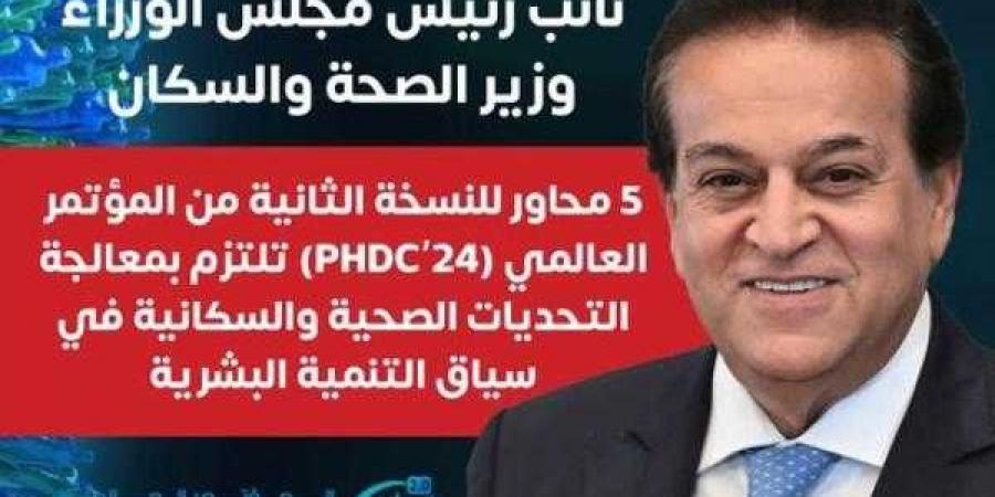 وزير الصحة: 5 محاور للنسخة الثانية من المؤتمر العالمي (PHDC 24) تلتزم بمعالجة التحديات الصحية والسكانية في سياق التنمية البشرية