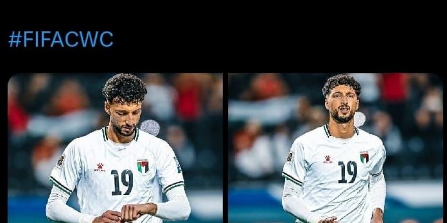 حساب كأس العالم يحتفى بنجم الأهلي وسام أبو على هداف منتخب فلسطين