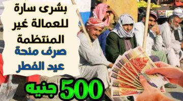 500 جنية عيدية.. موعد صرف منحة عيد الفطر للعمالة الغير منتظمة وكيفية الاستعلام عنها
