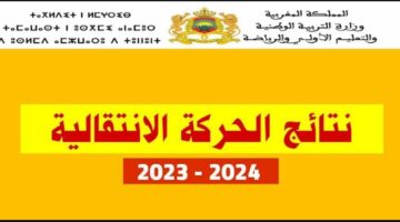 رابط نتائج الحركة الانتقالية 2023 haraka.men.gov.ma المغرب