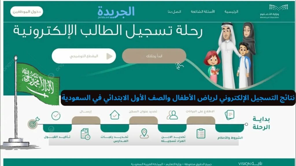 نتائج التسجيل الإلكتروني للطلاب الجدد في السعودية