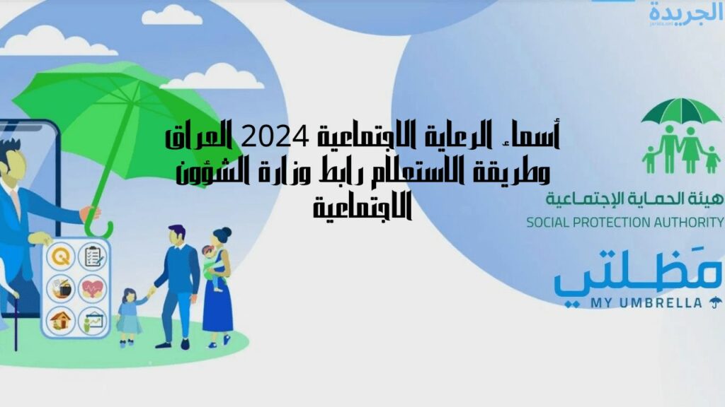 أسماء المشمولين بالرعاية الاجتماعية