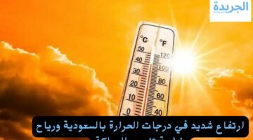 ارتفاع شديد في درجات الحرارة بالسعودية ورياح خطيرة تضرب المملكة