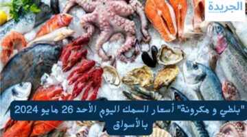 “بلطي و مكرونة” أسعار السمك اليوم الأحد 26 مايو 2024 بالأسواق