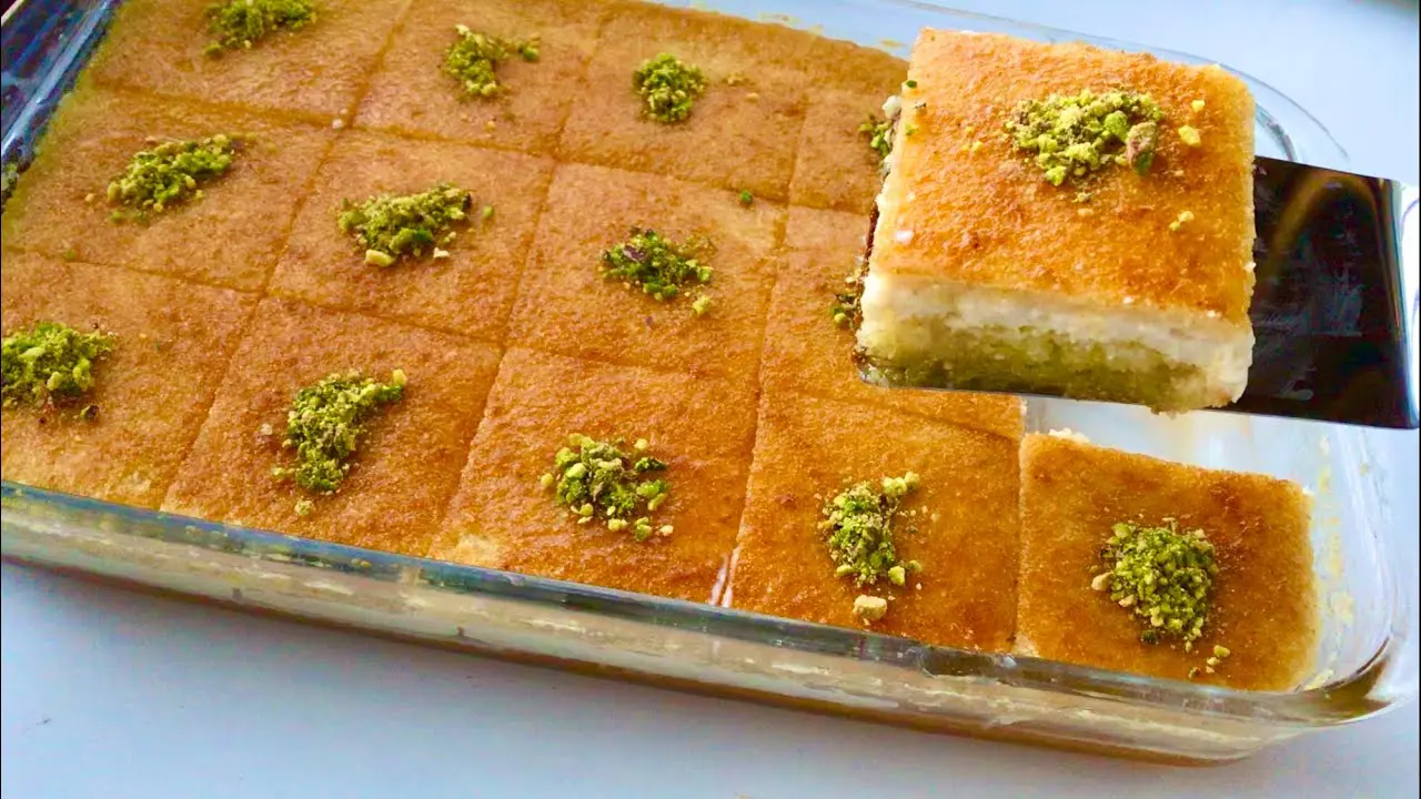 طريقة تحضير البسبوسة بالقشطة