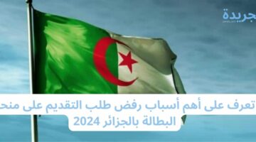 تعرف على أهم أسباب رفض طلب التقديم على منحة البطالة بالجزائر 2024
