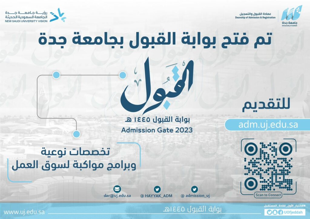 مواعيد التقديم الالكتروني والمباشر لجامعة جدة البكالوريوس 1445
