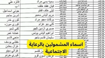 كيفية الاستعلام عن أسماء المشمولين بالرعاية الاجتماعية الوجبة الأخيرة 2024 في العراق