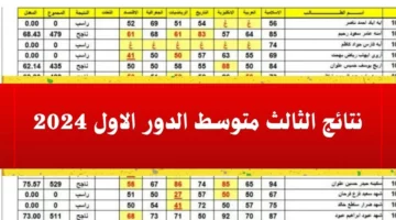 الان.. نتائج الثالث المتوسط 2024 بالعراق محافظة القادسية رابط مباشر