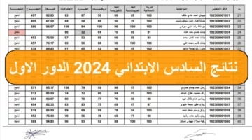 راابط سريع نتائج السادس بالعراق 2024 محافظة صلاح الدين
