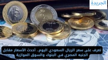 تعرف على سعر الريال السعودي اليوم.. أحدث الأسعار مقابل الجنيه المصري في البنوك والسوق الموازية