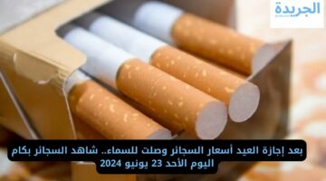 بعد إجازة العيد أسعار السجائر وصلت للسماء.. بكام اليوم الأحد 23 يونيو 2024