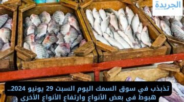 تذبذب في سوق السمك اليوم السبت 29 يونيو 2024.. هبوط في بعض الأنواع وارتفاع الأنواع الأخري