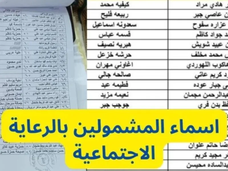 الأشخاص المستحقين للرعاية الاجتماعية بالعراق