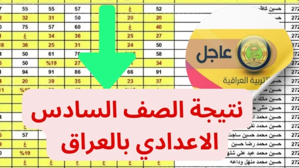 الإستعلام عن نتائج السادس اعدادي