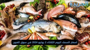 أسعار السمك اليوم الثلاثاء 2 يوليو 2024 في سوق العبور