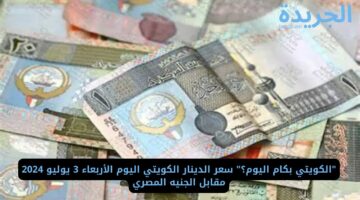 “الكويتي بكام اليوم؟” سعر الدينار الكويتي اليوم الأربعاء 3 يوليو 2024 مقابل الجنيه المصري