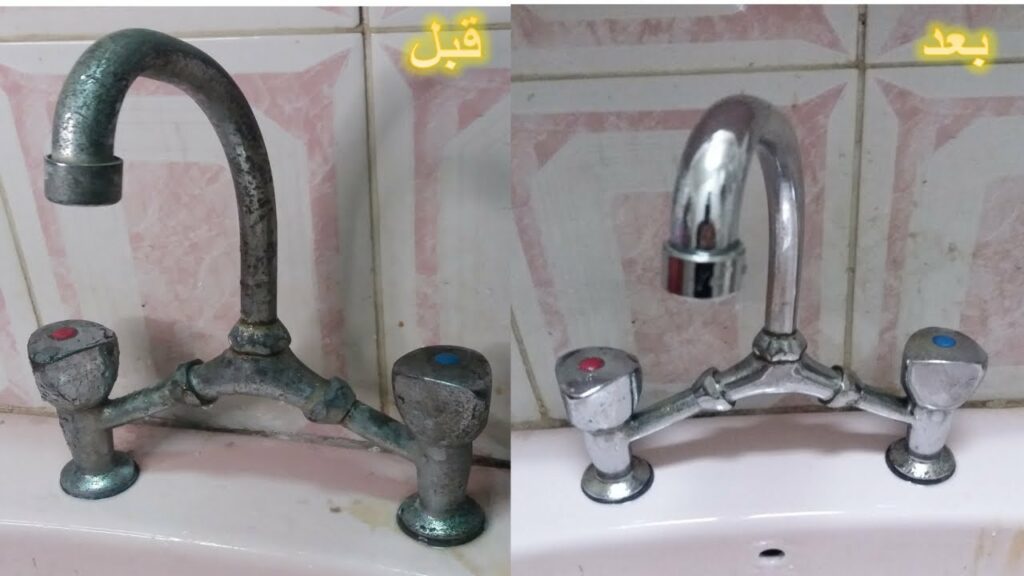 خلطة لتنظيف الحنفيات الحمام والمطبخ