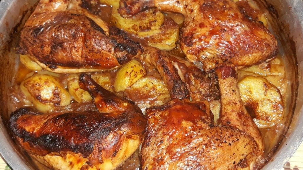 مكونات صينية البطاطس بالفراخ