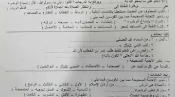 مراجعات نهائية.. نماذج امتحانات المحافظات في التربية الاسلامية لـ الصف الثالث الابتدائي – الجريدة