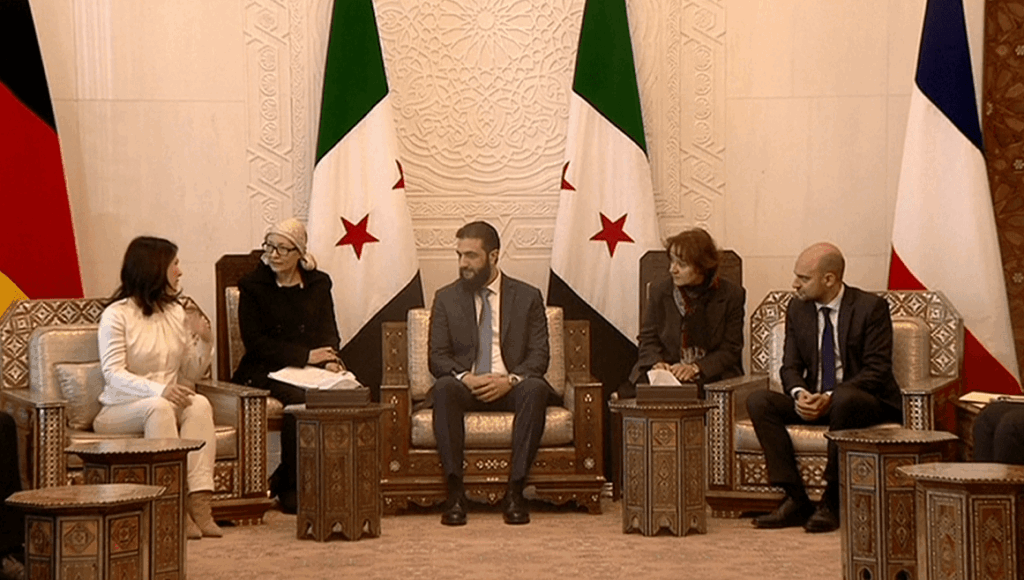 وزير الخارجية الفرنسي ونظيرته الألمانية يلتقيان أحمد الشرع 1735913807 0