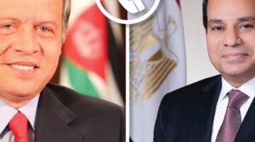 الرئيس السيسي يتلقي اتصالًا هاتفيًا من العاهل الأردني الملك عبد الله الثاني بن الحسين. – الجريدة