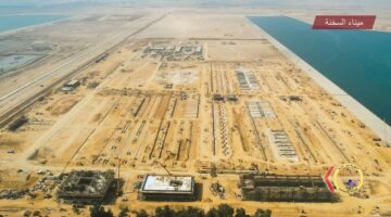شاهد أحدث تصوير جوي لمشروع استكمال وتطوير ميناء السخنة – الجريدة