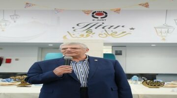 رئيس الجامعة المصرية اليابانية يحضر إفطار رمضاني مع الأسرة