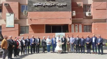 وكيل تعليم الجيزة يستقبل مديري الإدارات لعيد الفطر