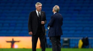 ريال مدريد يتابع مباراة إسبانيا وهولندا.