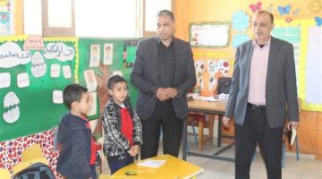 تعليم الجيزة: جولة ميدانية لمدير الإدارة لمتابعة انضباط مدارس الحوامدية