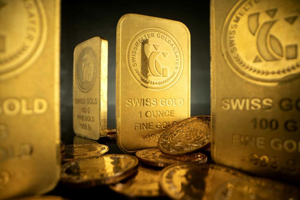 swissgold art ingots with coins