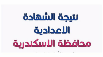 الآن رابط نتيجة الصف الثالث الإعدادي الاسكندرية 2025