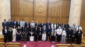 طلاب حقوق الجامعة الألمانية بالقاهرة في زيارة تدريبية للمحكمة الدستورية العليا