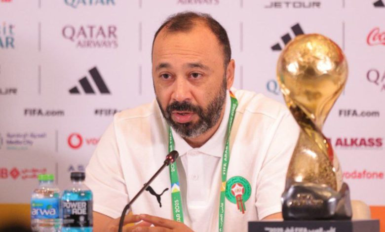 طارق السكتيوي: نهائي كأس العرب المغرب ضد الأردن محطة مفصلية وهدفنا الفوز بالكأس للمرة الثانية