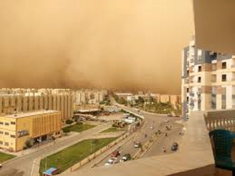 عاصفة تضرب مصر وتحجب الشمس وتحذير عاجل من الأرصاد بشأن الطقس لماذا تحولت السماء إلى اللون الأصفر؟